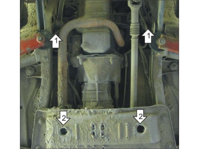 Защита картера и КПП Мотодор сталь 3 мм для Jeep Wrangler 1996-2007