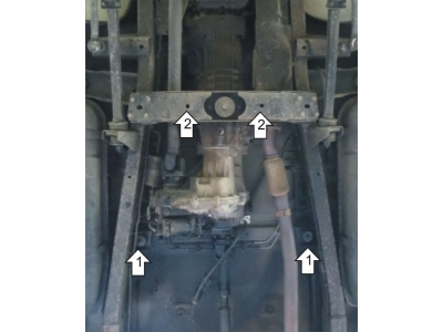 Защита раздаточной коробки Мотодор сталь 3 мм для UAZ Patriot 2015-2021