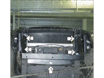 Защита рулевых тяг Мотодор сталь 3 мм для UAZ Patriot 2005-2021
