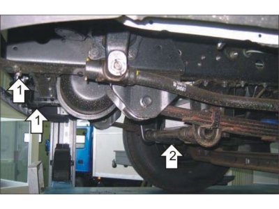 Защита радиатора Мотодор сталь 2 мм для Hyundai HD-72 2007-2021