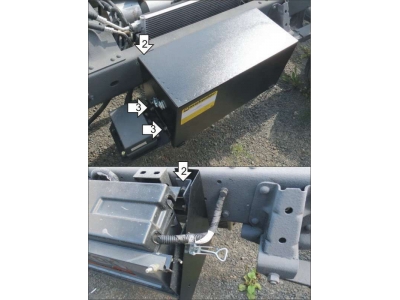 Защита АКБ Мотодор сталь 1,5 мм для Foton BJ 1039 2012-2021