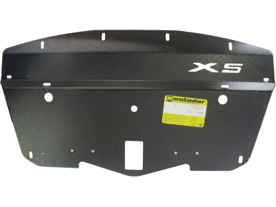 Защита радиатора Мотодор алюминий 5 мм для BMW X5 E70 № 30205