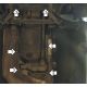Защита КПП и РК Мотодор алюминий 5 мм для BMW 3/X1 2008-2015