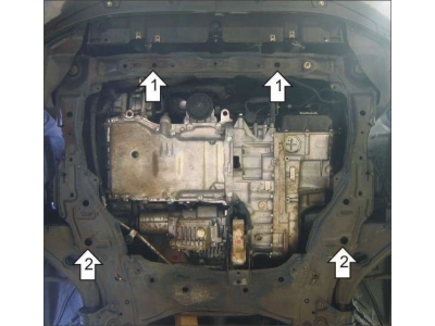 Защита картера и КПП Мотодор сталь 5 мм для Mazda CX-7 2006-2013