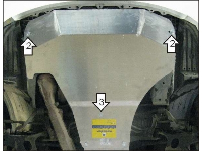 Защита картера двигателя Мотодор алюминий 5 мм для Subaru Outback/Legacy/Impreza 2003-2011