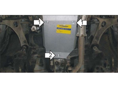 Защита КПП Мотодор алюминий 5 мм для Subaru Outback 2003-2009