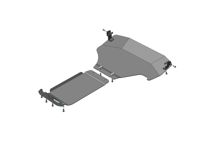 Защита картера и КПП Мотодор алюминий 5 мм для Subaru XV 2011-2017