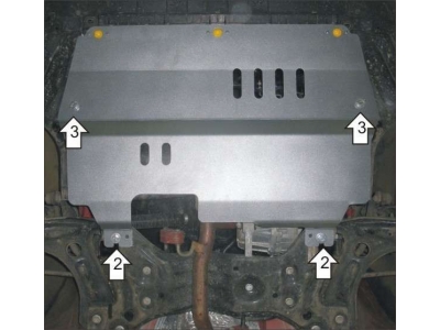 Защита картера и КПП Мотодор алюминий 5 мм для Skoda/Volkswagen/Seat 2006-2020