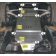 Защита картера, КПП, РК и дифференциала Мотодор алюминий 5 мм для Chevrolet Tahoe/Cadillac Escalade 2006-2010