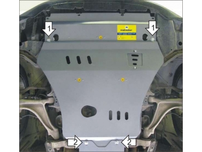 Защита картера двигателя Мотодор алюминий 5 мм для Lexus GS300 2005-2008
