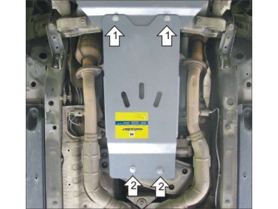 Защита КПП Мотодор алюминий 5 мм для Lexus GS300/GS350 2005-2018