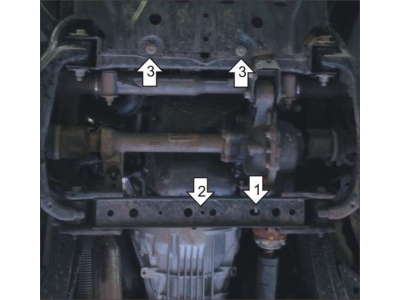 Защита картера двигателя Мотодор сталь 2 мм для Ford Ranger 2012-2015