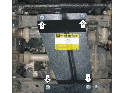 Защита картера двигателя Мотодор сталь 2 мм для Ford Ranger 2012-2015