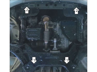 Защита картера двигателя Мотодор сталь 2 мм для Changan CS35 2013-2021