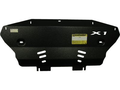 Защита радиатора Мотодор алюминий 5 мм для BMW X1 E84 № 30204