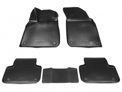 Коврики 3D в салон Norplast чёрные на 5 мест для Audi Q8 № NPA11-C05-800