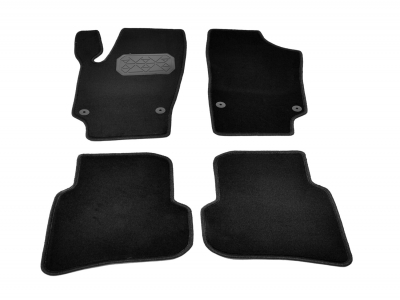 Коврики салона текстильные Norplast черные на седан для Volkswagen Polo № NPL-VTe-950-401