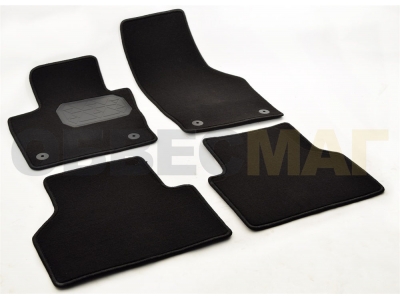 Коврики в салон Norplast текстиль чёрные с подпятником для Audi Q3 № NPA00-VTe050-600a