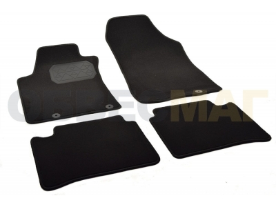 Коврики в салон Norplast текстиль чёрные с подпятником для Nissan Teana № NPA00-VTe610-711a