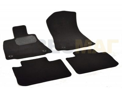 Коврики в салон Norplast текстиль чёрные с подпятником для Lexus IS250 2013-2021