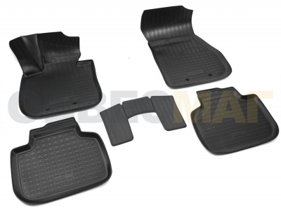 Коврики в салон Norplast 3D полиуретан чёрные для BMW X1 2015-2021