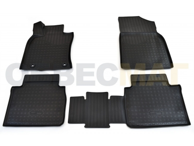 Коврики 3D в салон Norplast полиуретан чёрные для Toyota Camry XV70 № NPA11-C88-100