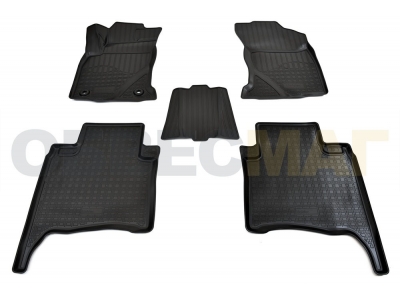 Коврики 3D в салон Norplast полиуретан чёрные на 5 мест для Toyota Fortuner № NPA11-C88-230