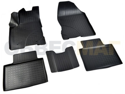 Коврики в салон Norplast полиуретан чёрные для Lada Vesta 2015-2021