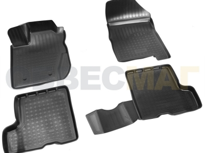 Коврики в салон Norplast полиуретан чёрные с ящиком под сиденьями для Lada XRay № NPA11-C94-751