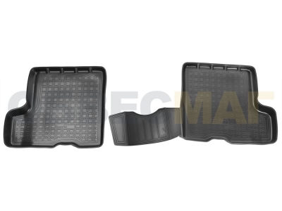 Коврики в салон Norplast полиуретан чёрные с ящиком под сиденьями для Lada XRay 2016-2021