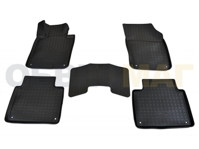 Коврики 3D в салон Norplast полиуретан чёрные для Volvo S90 № NPA11-C96-140