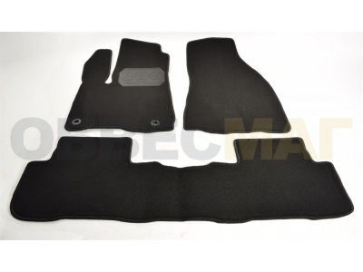 Коврики в салон Norplast текстиль чёрные с подпятником для Toyota Highlander № NPA11-VTe880-305a