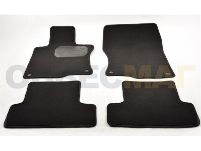 Коврики в салон Norplast текстиль чёрные с подпятником для Honda Accord № NPL-VTe-300-060a