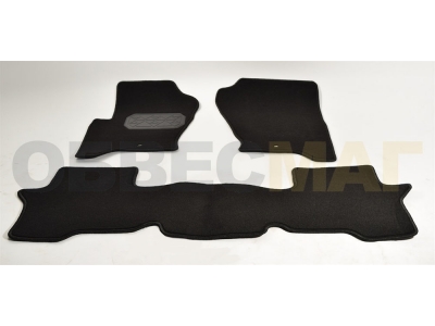 Коврики в салон Norplast текстиль чёрные с подпятником для Land Rover Discovery 4 № NPL-VTe-460-051a