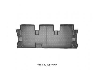 Коврики в салон Norplast полиуретан серые на 3 ряд для Kia Sorento Prime 2015-2021