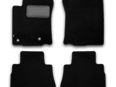 Коврики в салон Norplast текстиль чёрные с подпятником на седан для Infiniti G25/G35/G37 № NPL-VTe-330-580a
