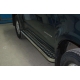 Пороги с площадкой алюминиевый лист 42 мм ОбвесМаг для Chevrolet TrailBlazer 2013-2016