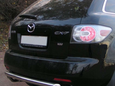 Защита заднего бампера 60 мм для Mazda CX-7 № OM-MZCX706-09