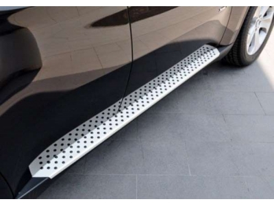 Пороги алюминиевые OEM Tuning для BMW X6 2008-2014
