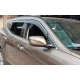Дефлекторы окон с хромированным молдингом OEM Tuning для Chevrolet Cruze 2012-2015