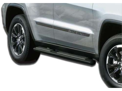 Пороги трубообразные черные OEM Tuning для Jeep Grand Cherokee 2010-2021