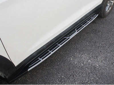 Пороги алюминиевые Mobis Style OEM Tuning для Hyundai Tucson 2015-2021