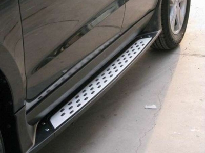 Пороги алюминиевые для Hyundai Santa Fe № CNT13-10XSD-005D