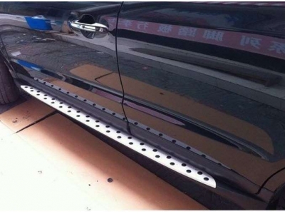 Пороги алюминиевые BMW Style OEM Tuning для Hyundai Santa Fe 2010-2012