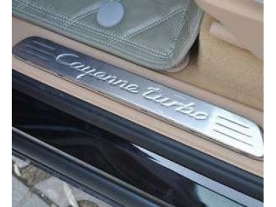 Накладки на дверные пороги OEM Tuning для Porsche Cayenne 2010-2018