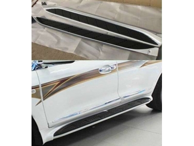 Пороги алюминиевые OEM Tuning для Toyota Land Cruiser 200 2012-2015
