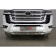 Защита переднего бампера двойная 76-42 мм для Toyota Land Cruiser 300 70TH ANNIVERSARY 2021–н.в.