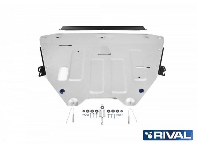 Защита картера и КПП Rival алюминий 4 мм с крепежом для Volvo XC40 № 333.5913.1
