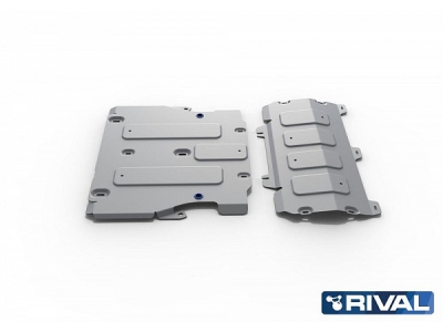 Защита картера и КПП Rival алюминий 4 мм с крепежом для Audi A6/A7 № K333.0338.1