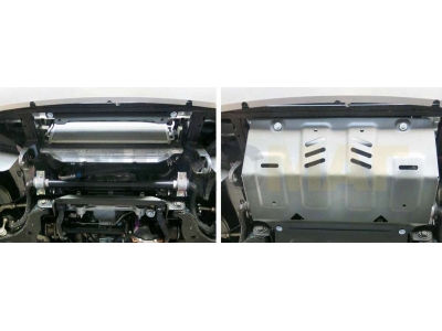 Защита радиатора Rival для 2,4D и 3,0 алюминий 4 мм для Mitsubishi L200/Pajero Sport/Fiat Fullback 2015-2020